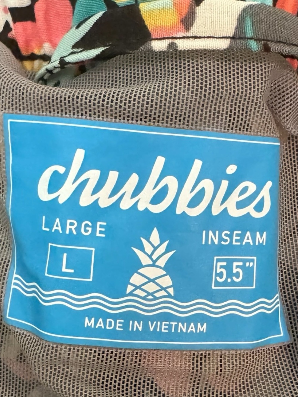 Chubbies Swim Trunks Mens Large Tropical Parrot Elastic Waist Vacation Shorts - Picture 7 of 11